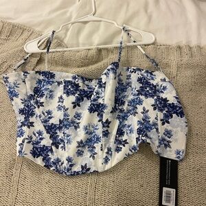 White fox top NWT